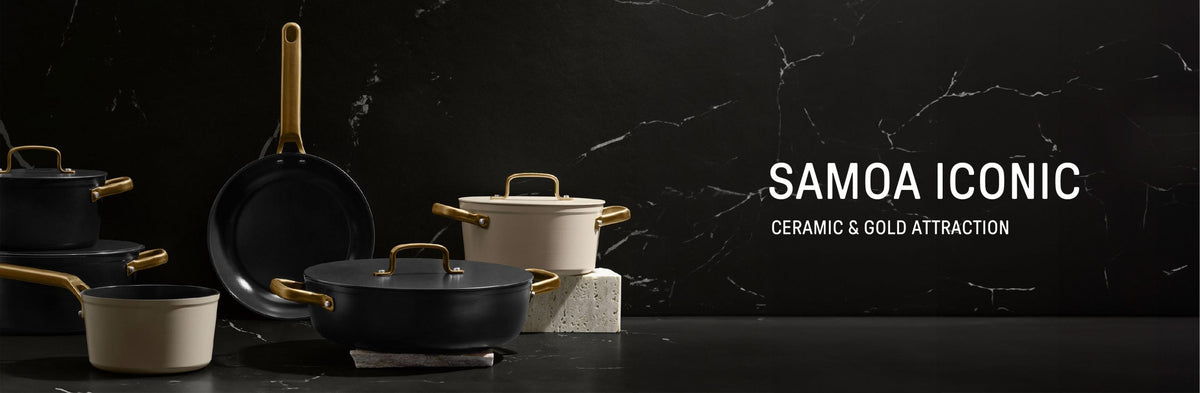 Nueva serie Samoa Iconic: diseño y cocina segura con antiadherente cerámico