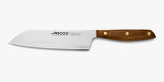 Facas de arco santoku Nórdika de 190 mm com cabo de madeira