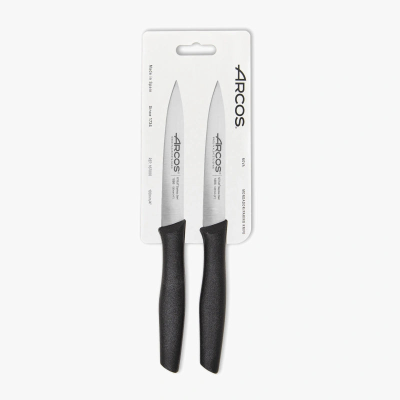 Nova Serie 2-teiliges schwarzes Schälmesserset