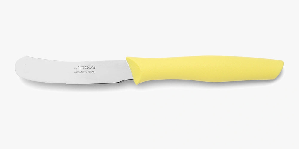 Buttermesser in Zitronenfarbe Serie Nova 90 mm