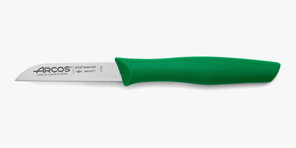 Coltello Spelucchino Colore Verde Serie Nova 80 mm