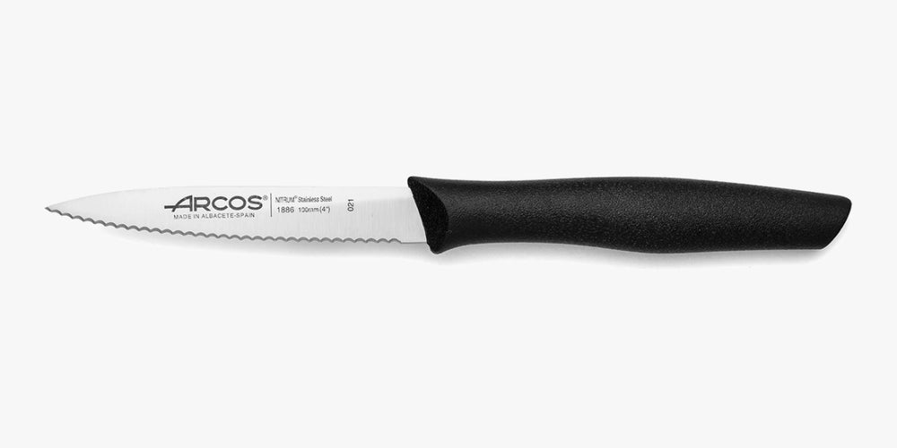 Cuchillo Mondador Color Negro Perlado Serie Nova 100 mm