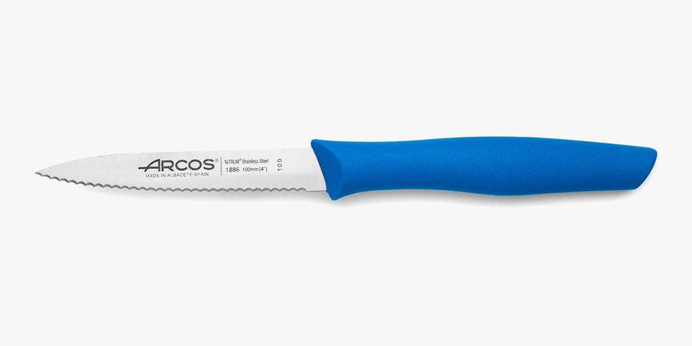 Cuchillo Mondador Color Azul Perlado Serie Nova 100 mm