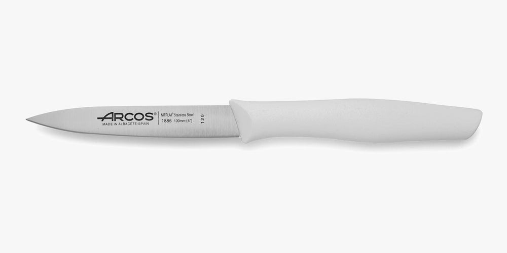 Nova Series 100 mm White Colour Paring Knife