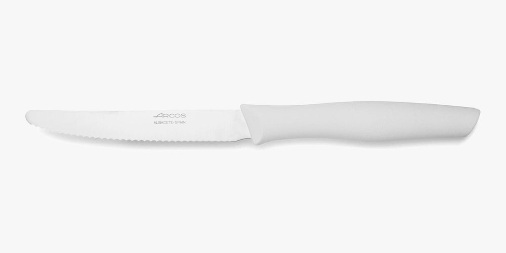 Nova Series 110 mm Serrated White Colour Table Knife