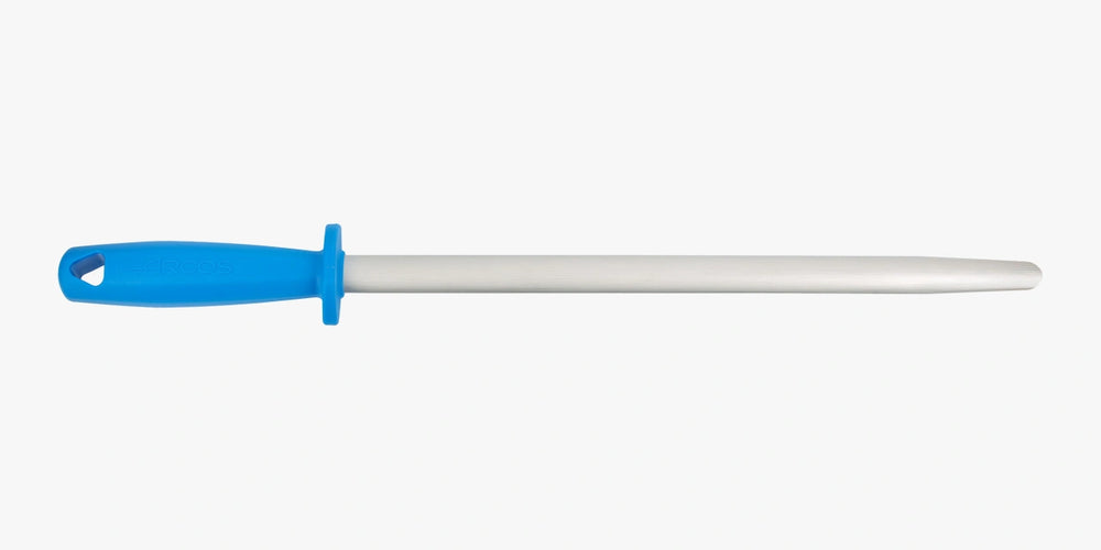 Ovaler Wetzstahl mit extra feiner Körnung in blauer Farbe 350 mm / 20 mm Durchmesser