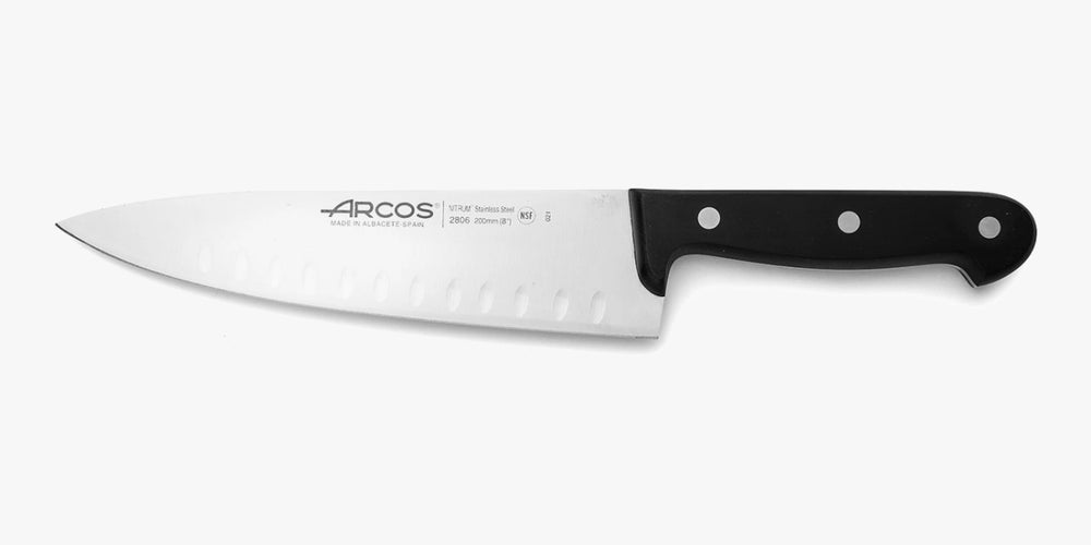 Cuchillo Cocinero Con Alveolos Serie Universal 200 mm