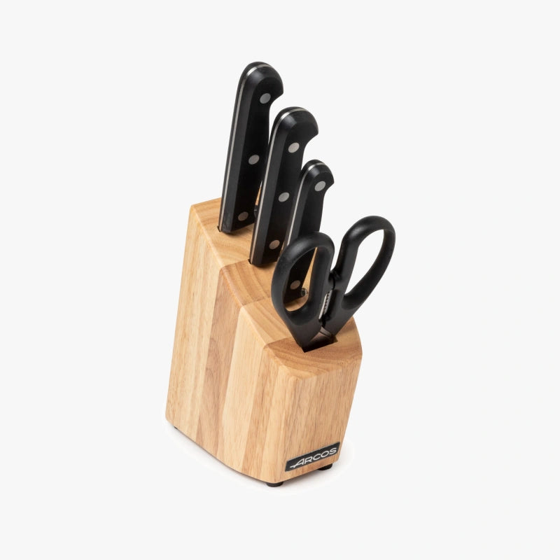 3 pcs. Universal Series Knives Set + Scissors + Block