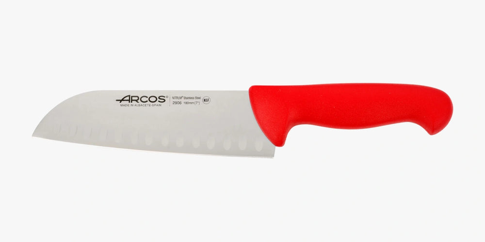 2900 Series Red Colour Santoku Knife