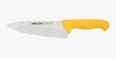 Couteau de chef lame large jaune 2900 200 mm
