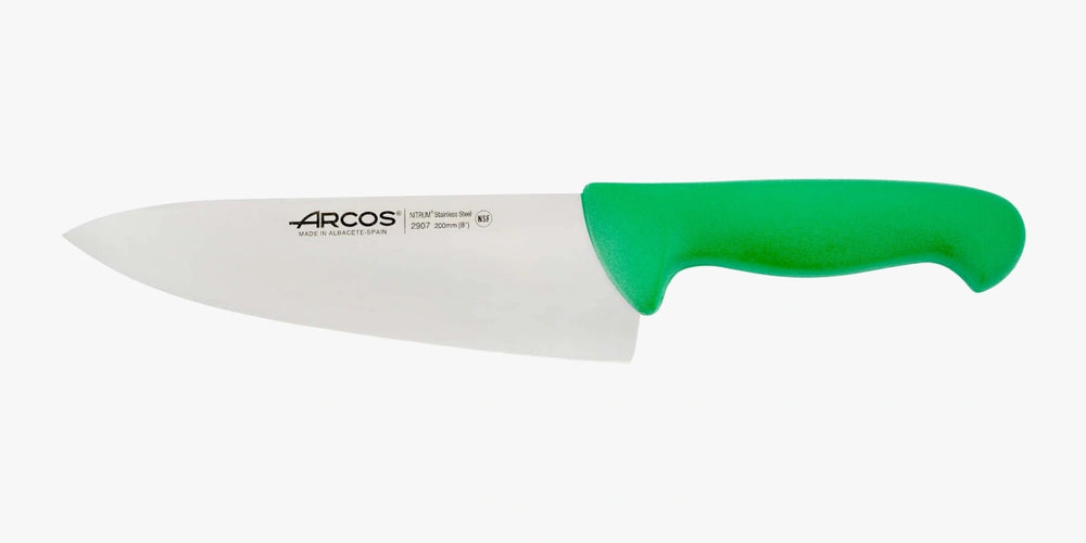 Coltello cucina colore verde Serie 2900 200 mm