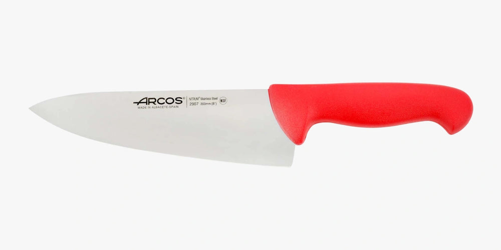 Cuchillo Cocinero color rojo Serie 2900 200 mm