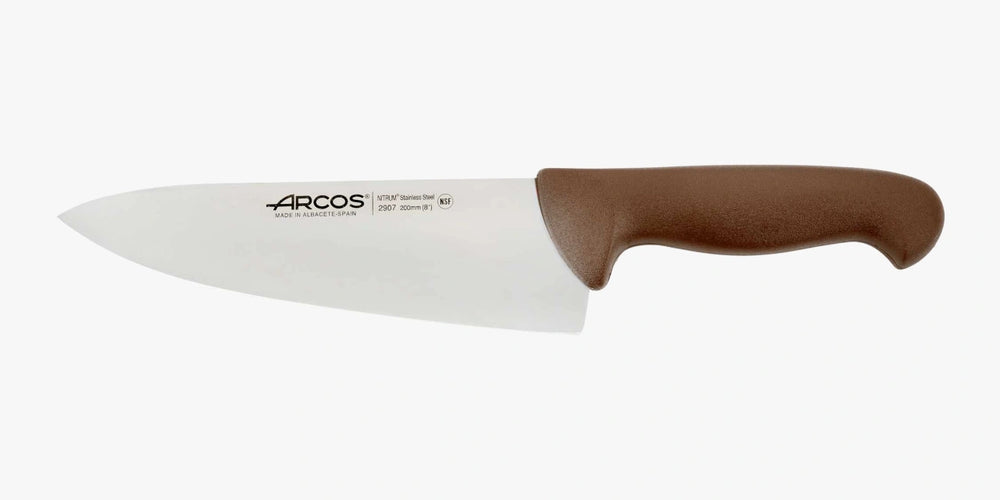 Couteau de chef lame large marron 2900 200 mm