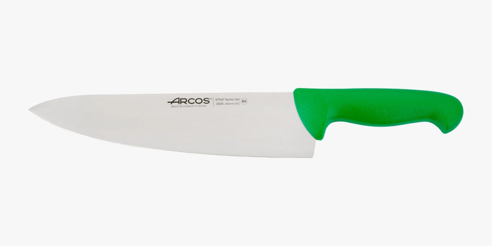 Cuchillo Cocinero color verde Serie 2900 250 mm