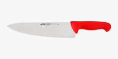 Couteau de chef lame large rouge 2900 250 mm