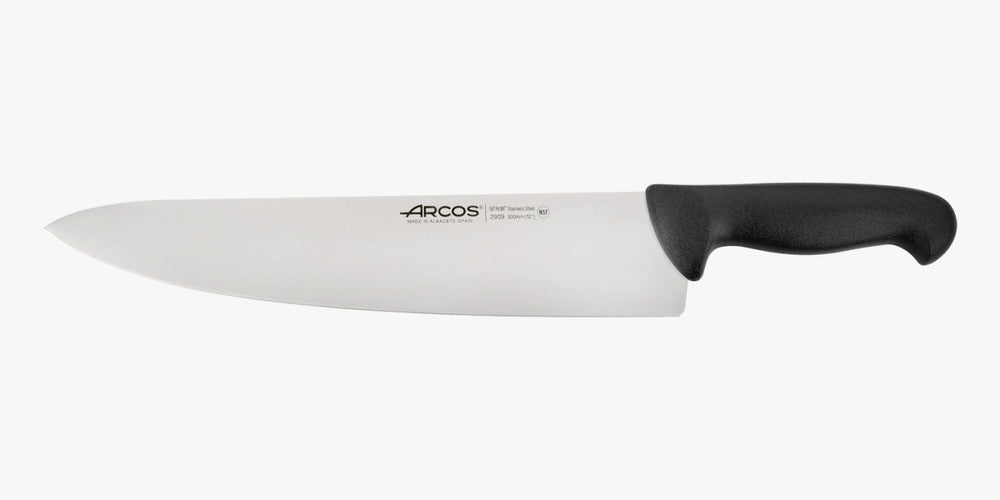 Couteau de chef lame large noir 2900 300 mm