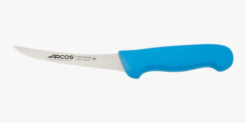 Couteau à désosser 2900 courbe Bleu 140 mm