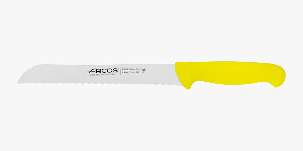 Couteau à pain cranté jaune 2900