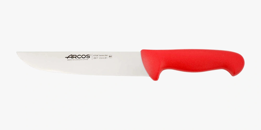 Couteau de boucher rouge 2900 210 mm