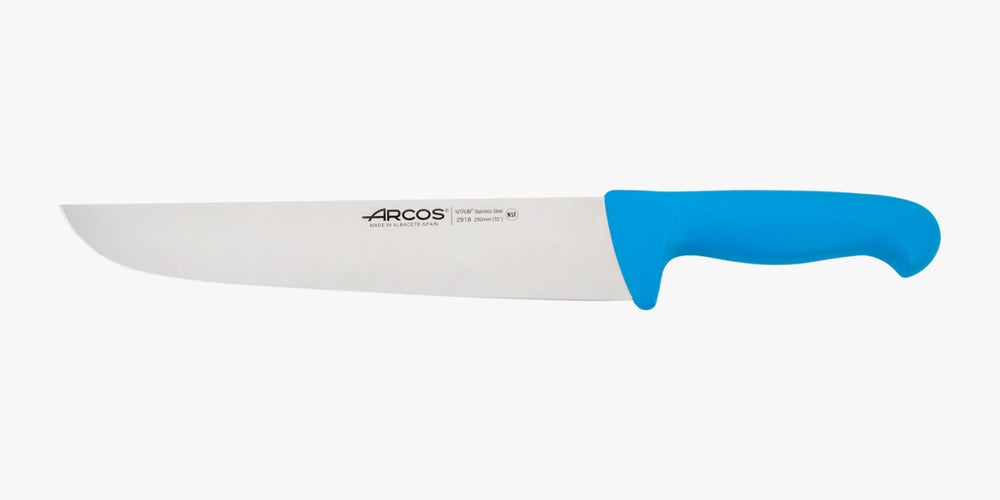 Cuchillo Carnicero color azul Serie 2900 250 mm