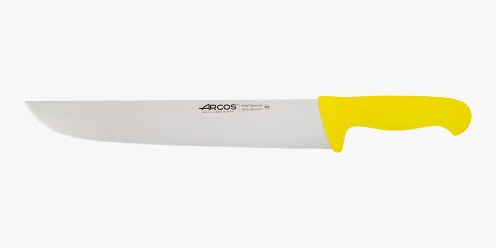 Couteau de boucher 2900 Jaune 300 mm