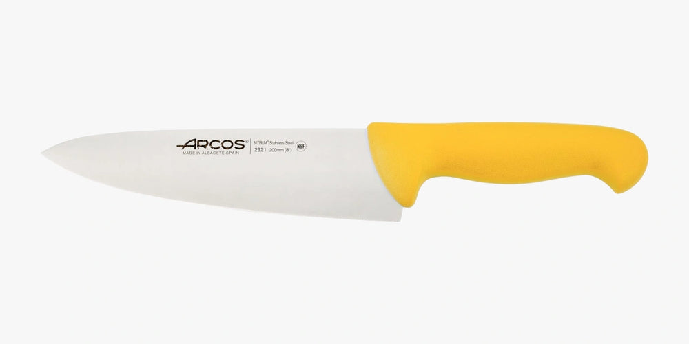 Coltello cucina colore giallo Serie 2900 200 mm