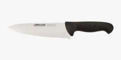 Cuchillo Cocinero Filo Serrado Color negro Serie 2900 200 mm