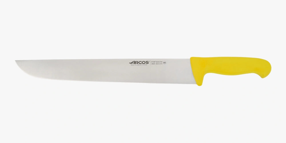 Cuchillo Carnicero color amarillo Serie 2900 350 mm