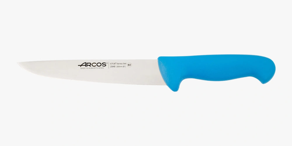 Cuchillo Carnicero color azul Serie 2900 200 mm