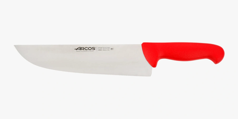 Cuchillo Carnicero color rojo Serie 2900 250 mm