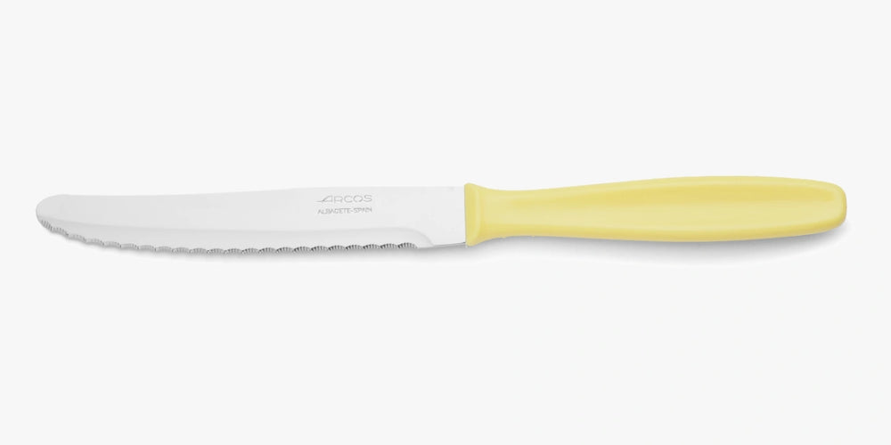 Cuchillo Mesa color amarillo Polipropileno 125 mm
