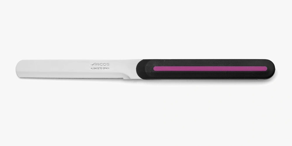 Frühstücksmesser Schwarz-Fuchsia 100 mm