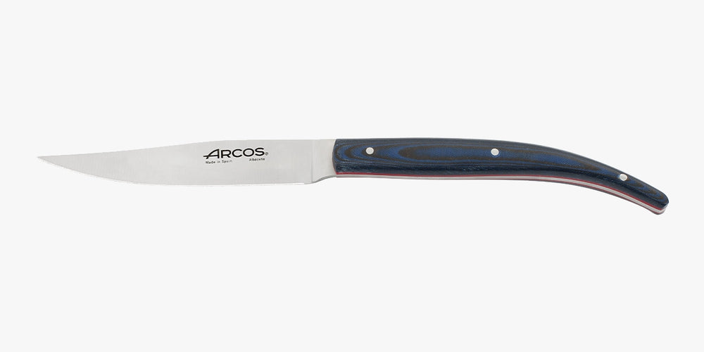Origin micarta blue steak knife 110 mm