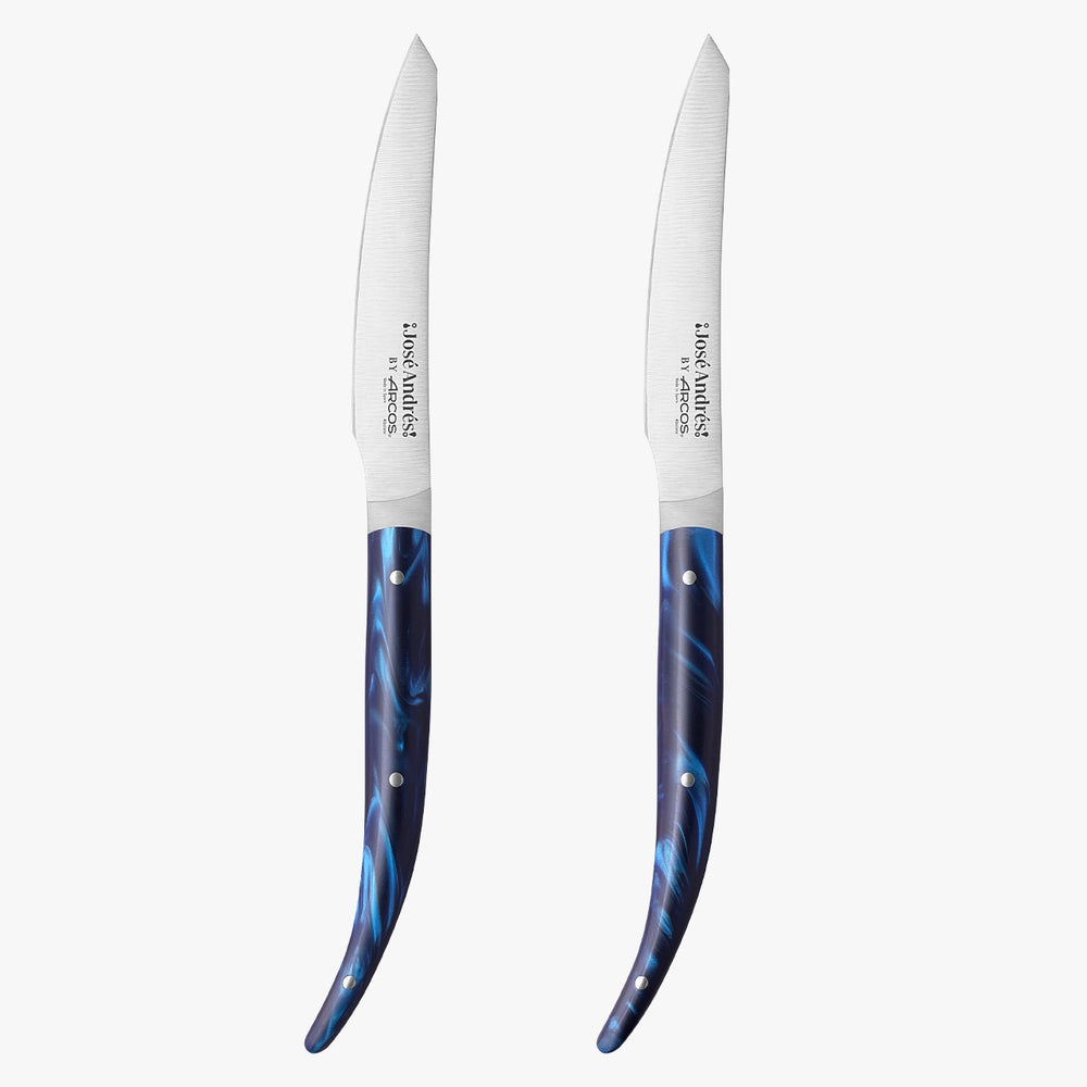 Set 2 pz. Coltello da tavola blu José Andrés