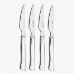 Jogo de cozinha com 4 facas chuleteiras monobloco
