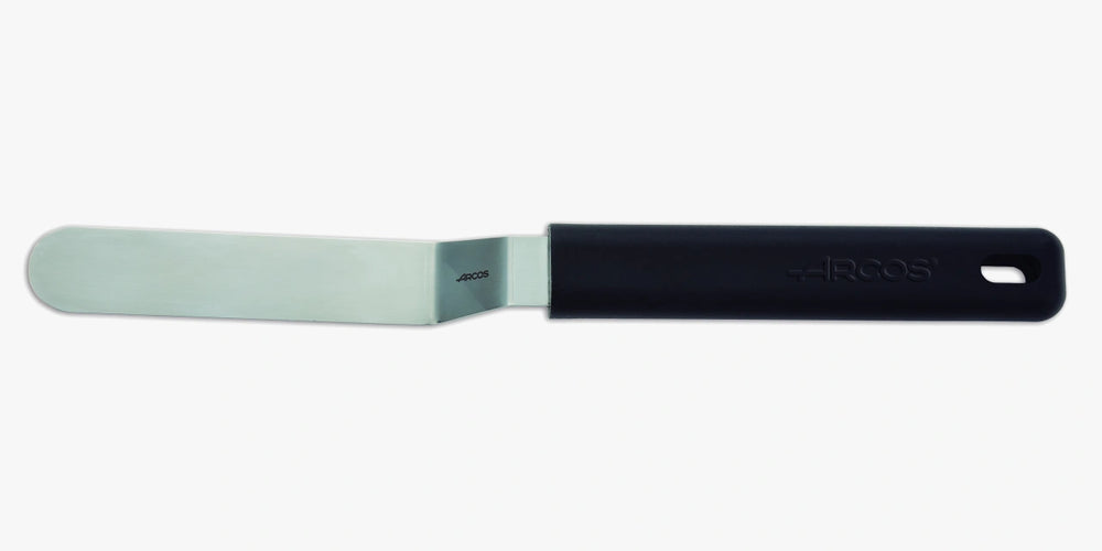 Espátula para empratar com cabo preto 90 mm x 20 mm