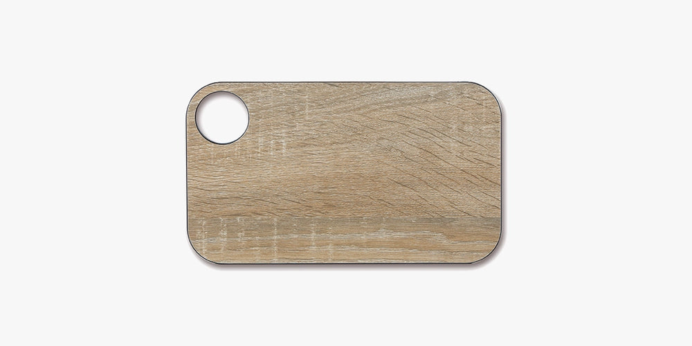 Tabla de corte marrón con colgador 240 x 140 mm