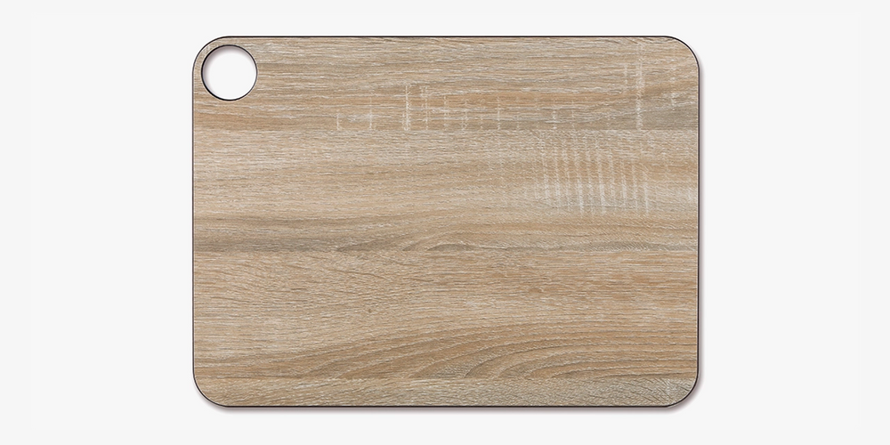 Schneidbrett Braun Mit Öse 377 x 277 mm
