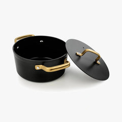 CERAMIC NON-STICK CASSEROLE SAMOA ICONIC BLACK SERIES 20 CM