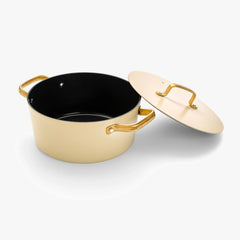 CERAMIC NON-STICK CASSEROLE SAMOA ICONIC BEIGE SERIES 24 CM