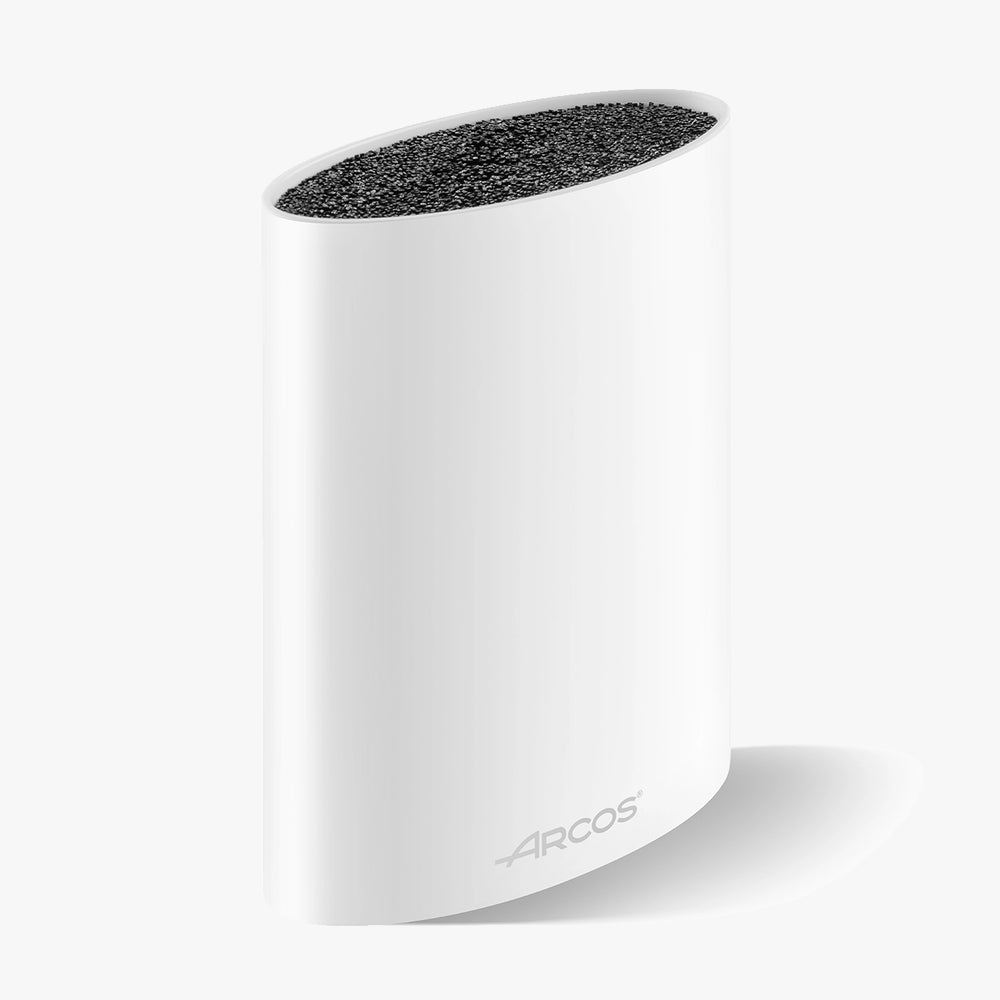 Porta coltelli ovale, colore bianco, 220 x 160 x 65 mm