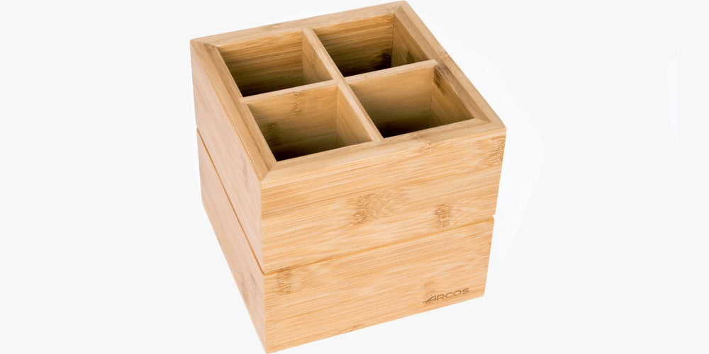 Support ustensiles bambou 150 x 160 x 160 mm