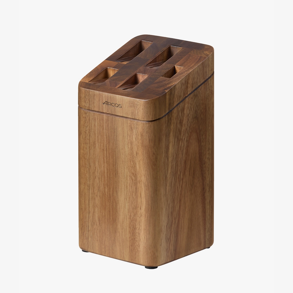 Soporte de Cuchillos de Madera de Acacia