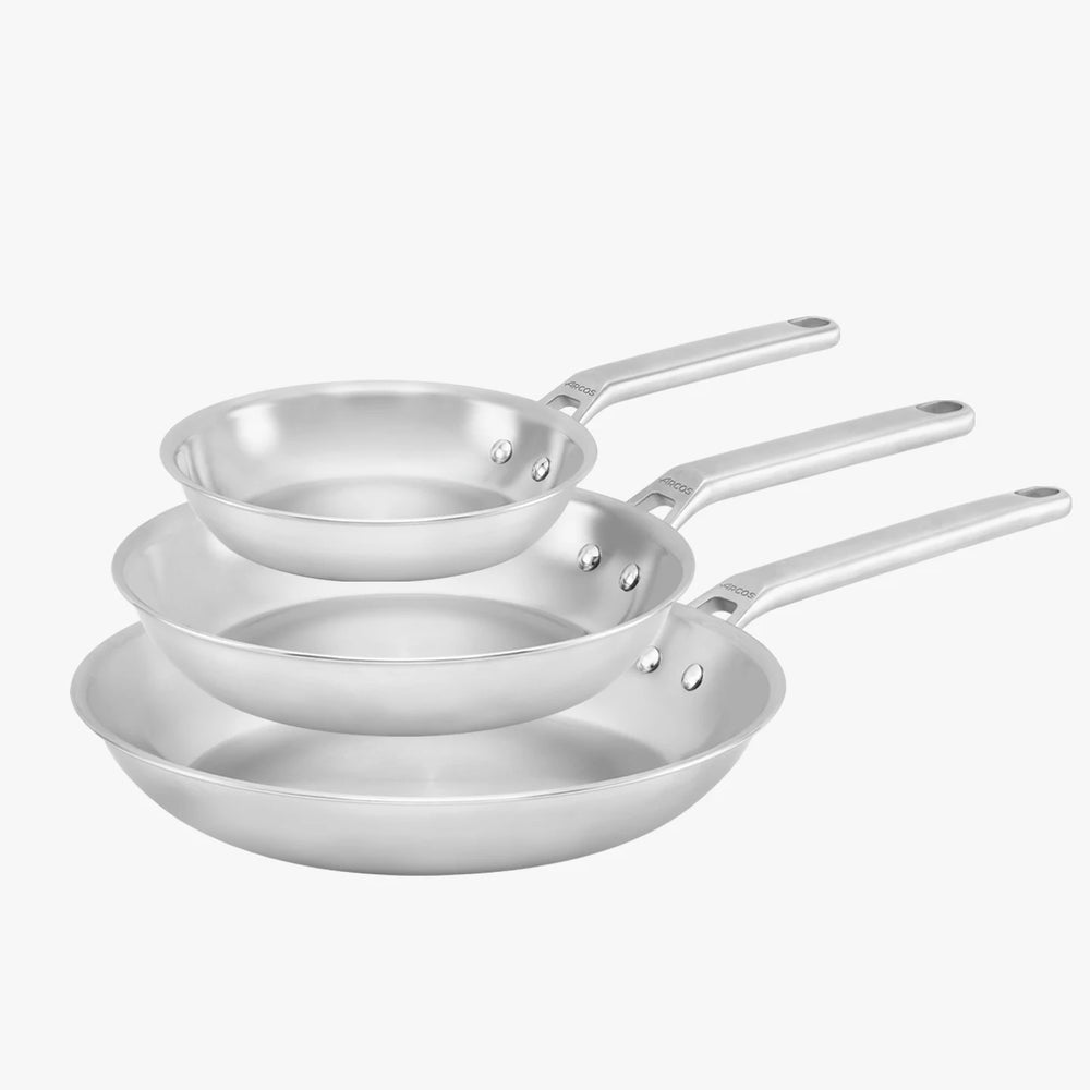Set Padelle Samoa Inox 20, 26 e 30 cm