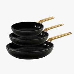 Conjunto de Frigideiras Samoa Iconic Preto 20, 24 e 28 cm