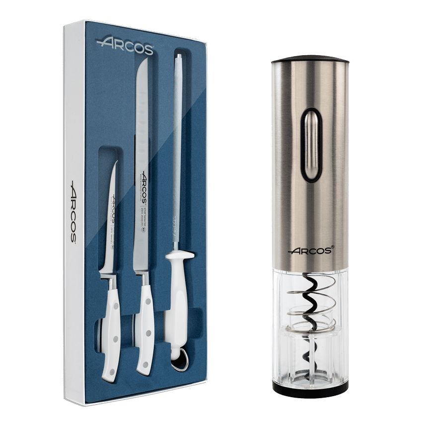 Riviera Blanc slicing set + corkscrew