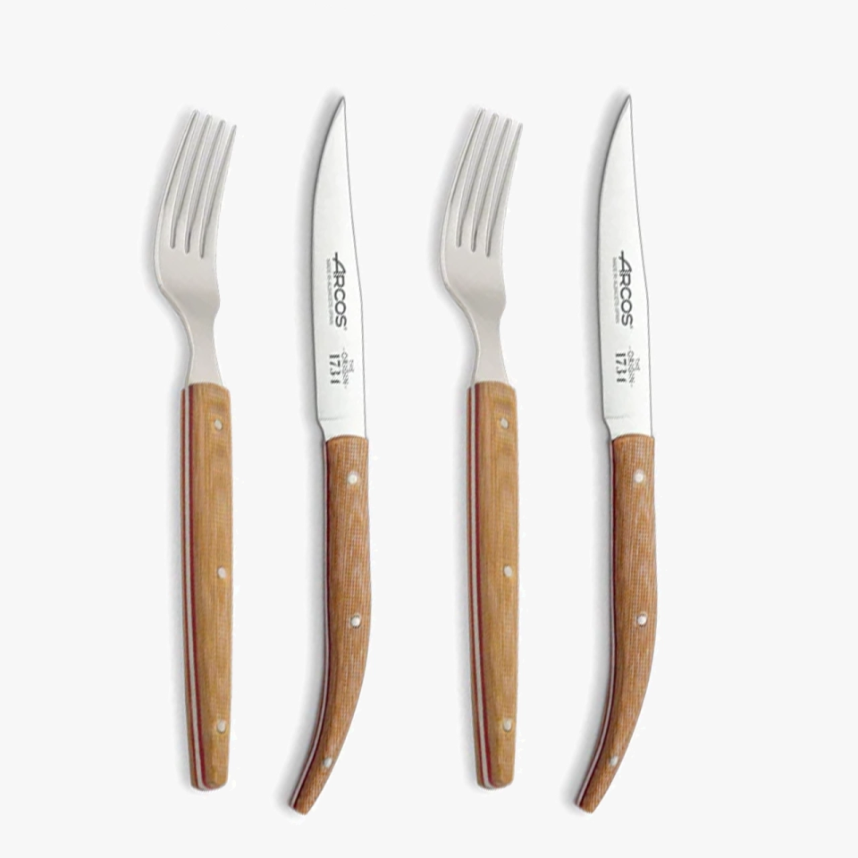 Set Origin Beige 2x Tenedores y 2x Cuchillos