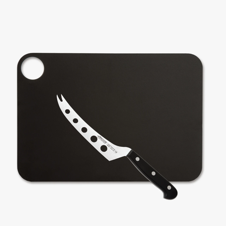Set Couteau à Fromage Universal + Planche de Découpe Noire
