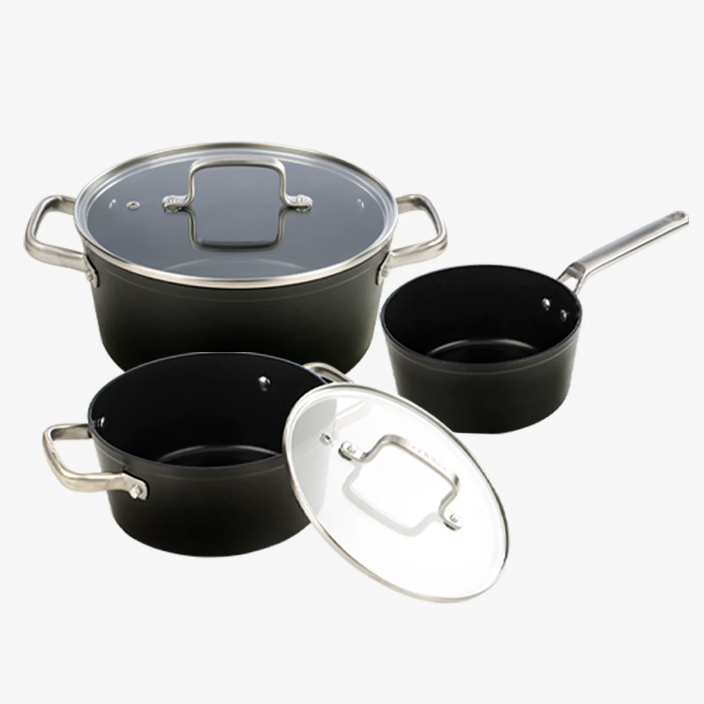 Samoa Series 2 Casseroles and Ceramic Non-Stick Saucepan Set