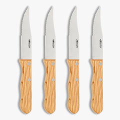 Set de 4 piezas de cuchillos para churrasco